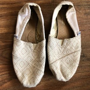 Creme canvas TOMS 👡